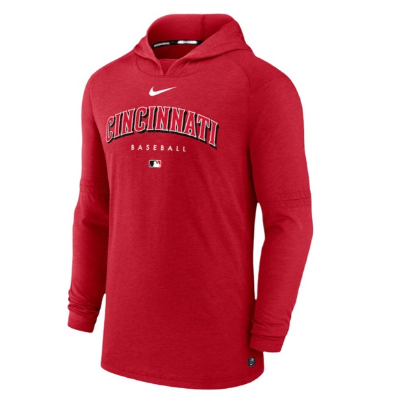 Cincinnati Reds Nike Authentic Collection Performance Pullover Hoodie - Picture 3 of 8